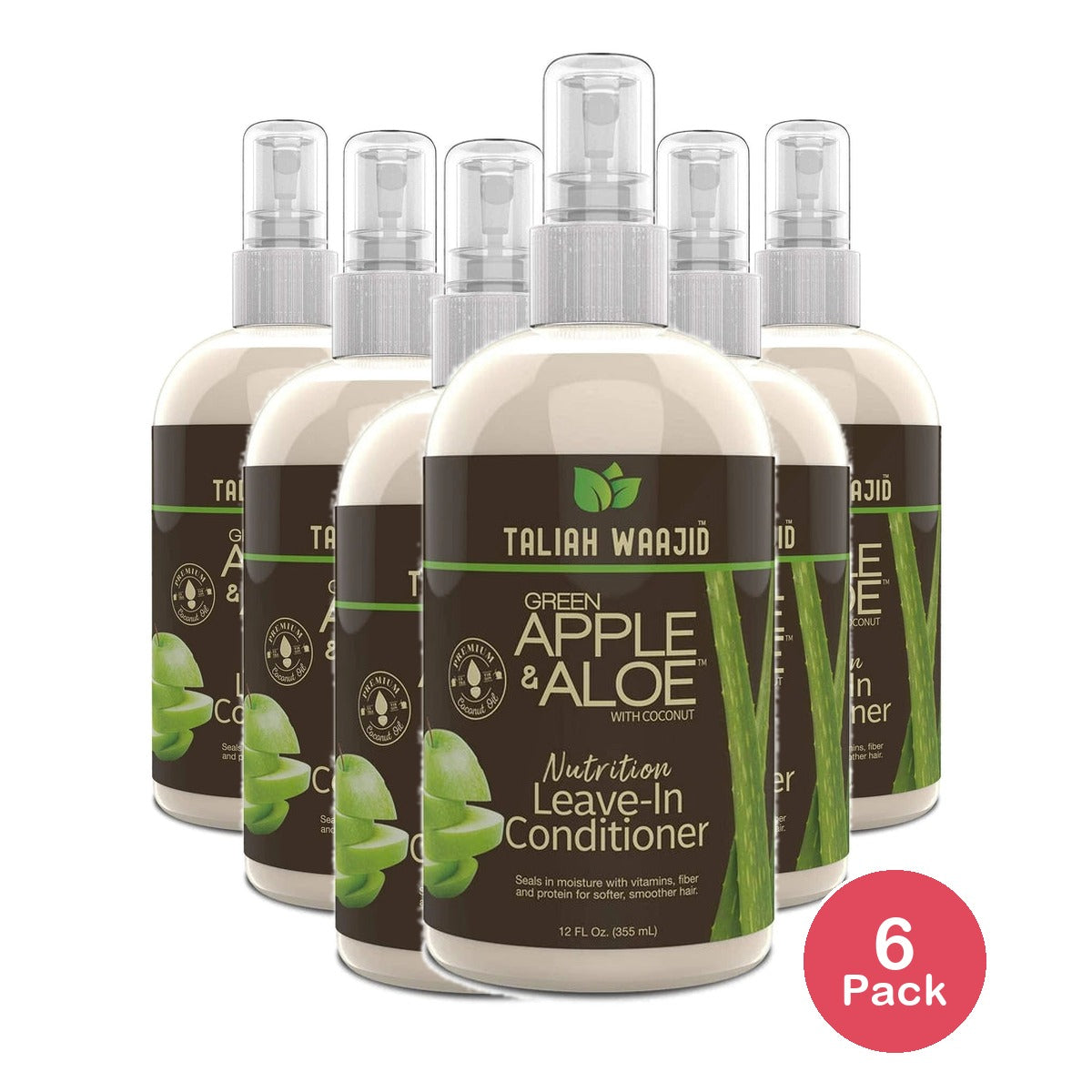 Taliah Waajid Green Apple & Aloe Moisturizing Detangling Leave-In Conditioner 1 12 Fl. Oz (Pack of 6)