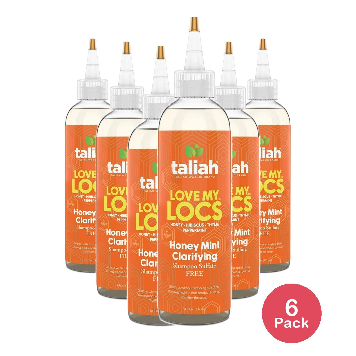 Taliah Waajid Love My Locs Honey Mint Clarifying Sulfate Free Shampoo - 8 oz 8 Fl. Oz (Pack of 6)