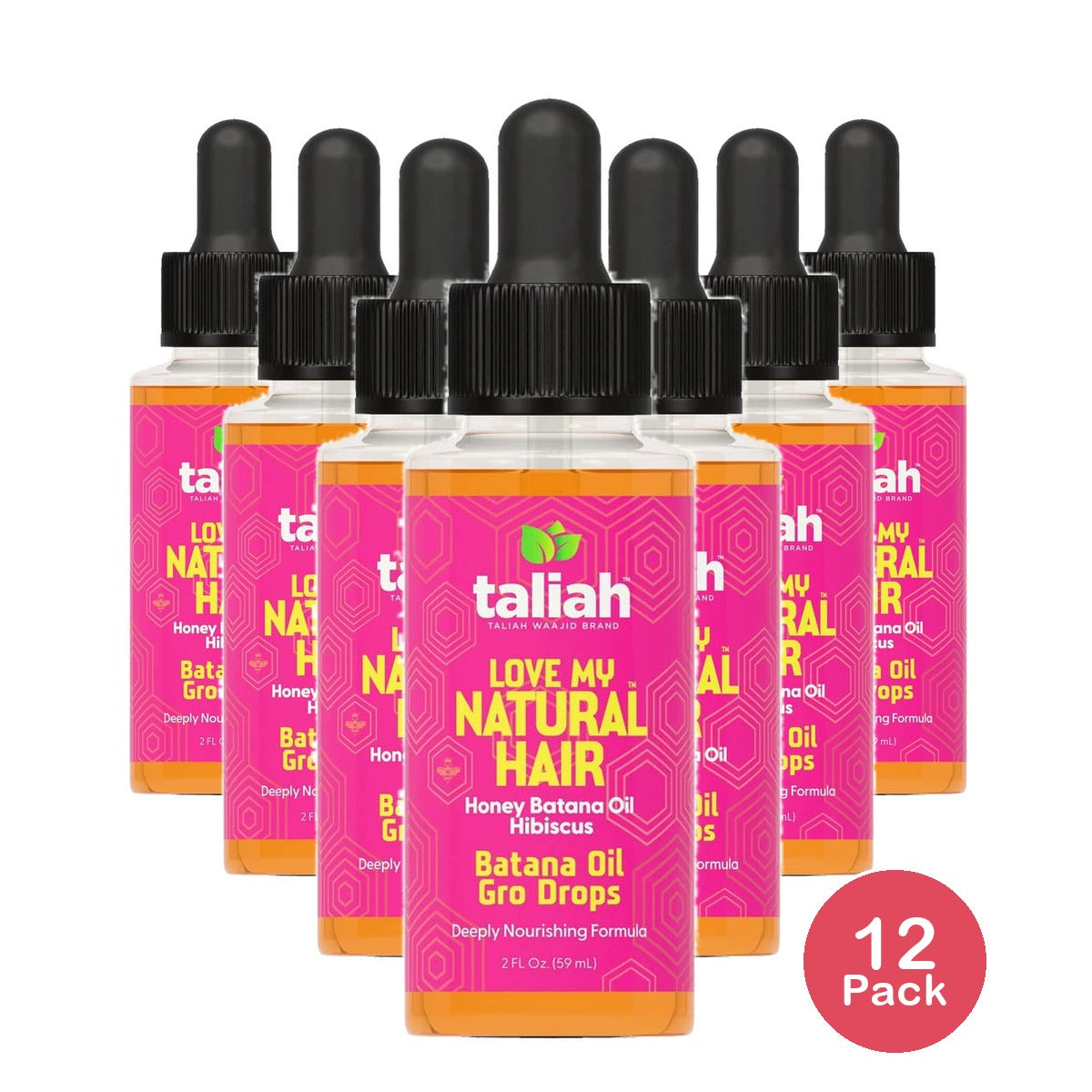 Taliah Waajid Love My Natural Hair Batana Oil Gro Drops 2oz 2 Fl. Oz (Pack of 12)