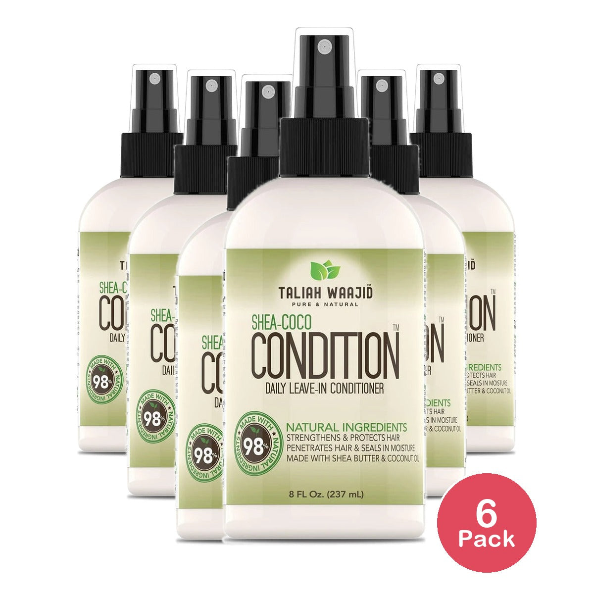 TALIAH WAAJID - Shea-Coco Condition Daily Leave-In Conditioner 8 Fl. Oz (Pack of 6)