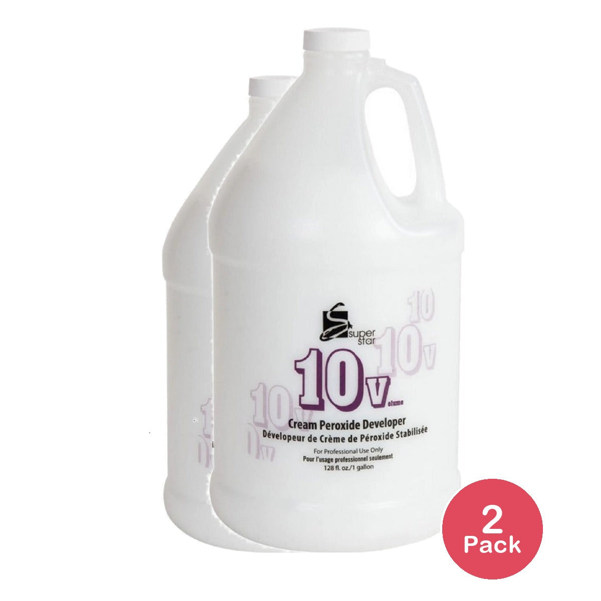 Taylor Made Beauty Super Star 10V Cream Peroxide Developer 1 Gal (Pack of 2)