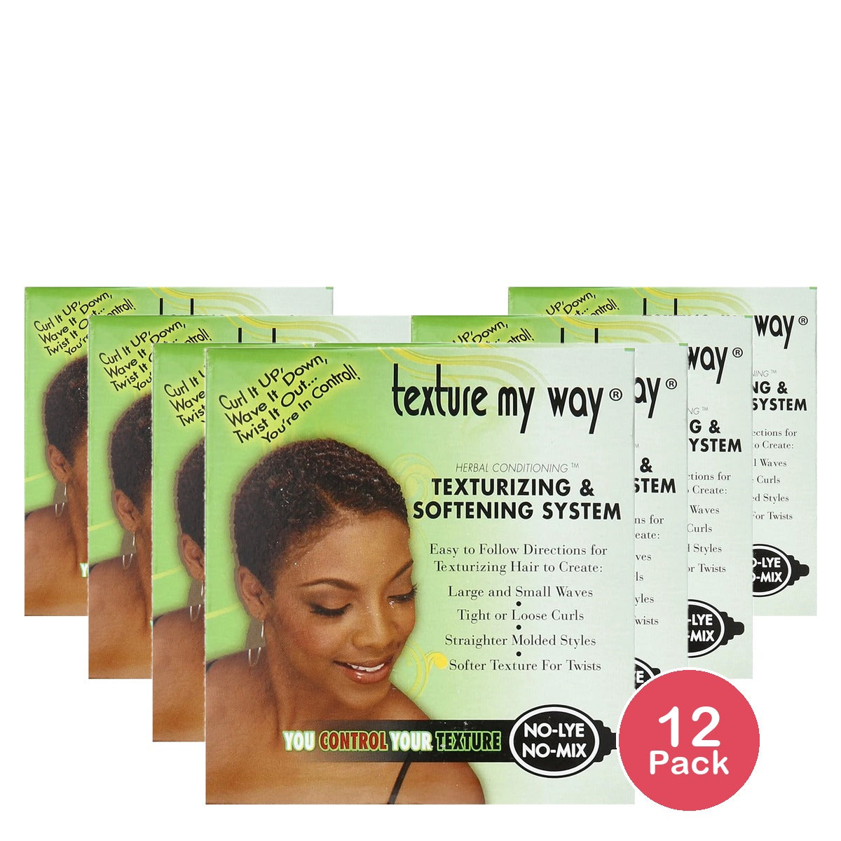 Texture My Way Organics No-Lye Conditioning Texturizing System (Pack of 12)