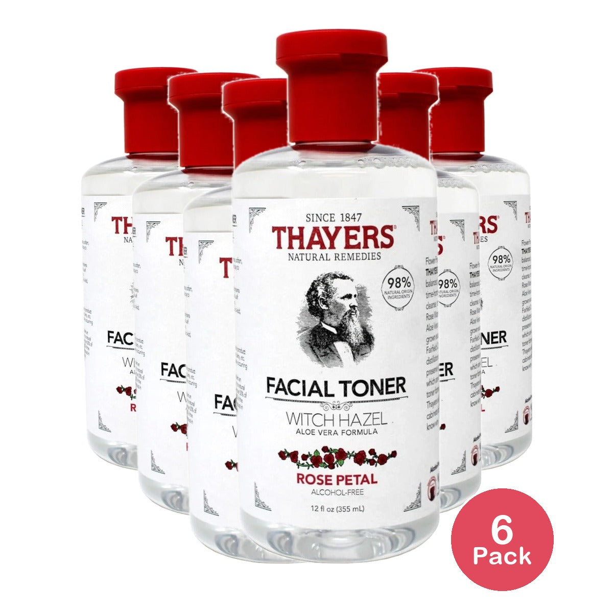 Thayers Natural Remedies Witch Hazel Cucumber Toner 12 Oz (Pack of 6)