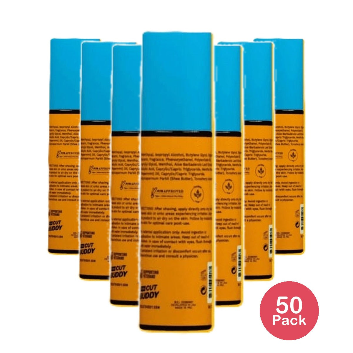 The Cut Buddy After Shave Solution Unscented 3.4 Oz (Pack of 50)
