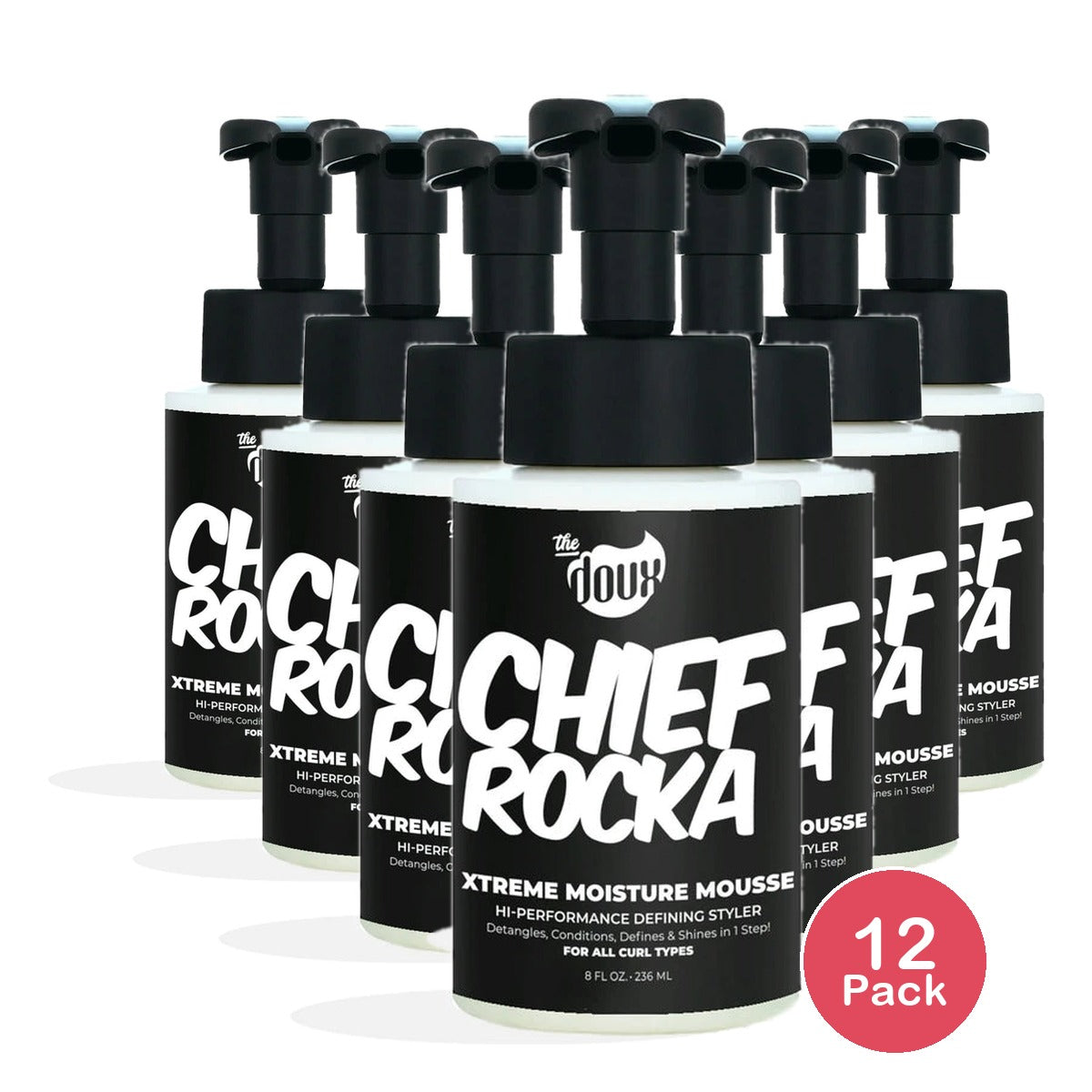 The Doux Chief Rocka Xtreme Moisture Mousse - (Pack of 12) 8 Fl.Oz