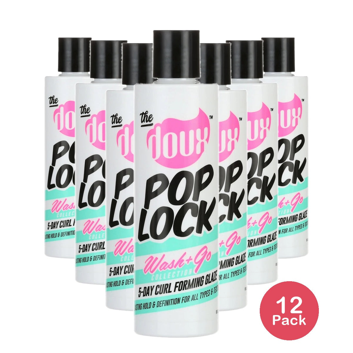 THE DOUX POP LOCK WASH & GO GLAZE 8 Oz (Pack of 12)