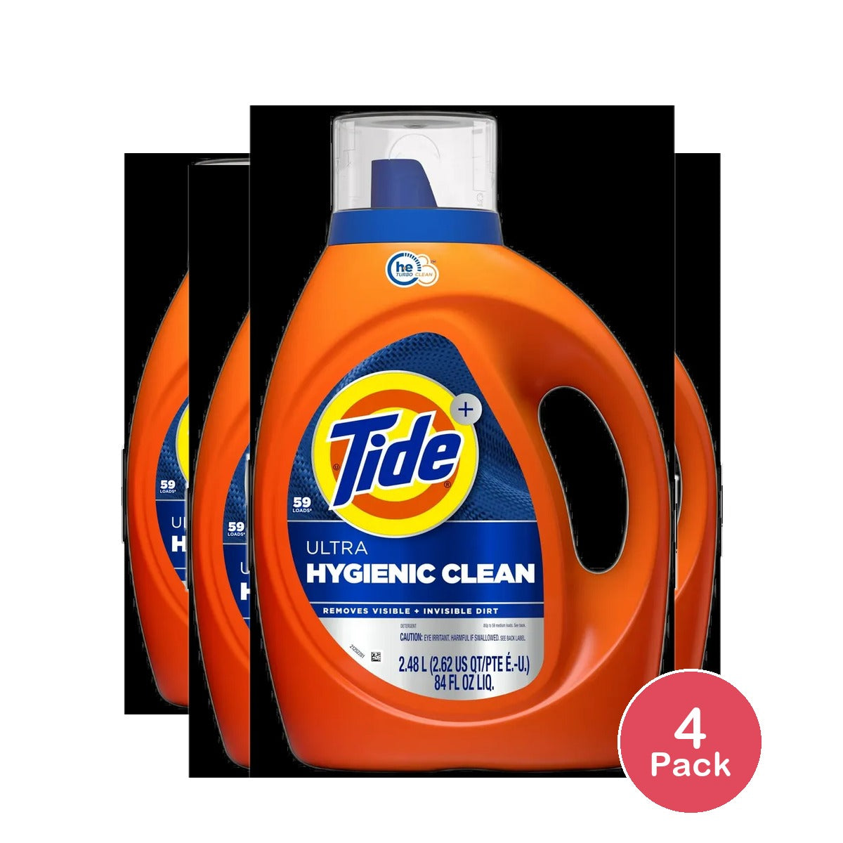 Tide Liquid Detergent 10X Original HE 84oz (Pack of 4)