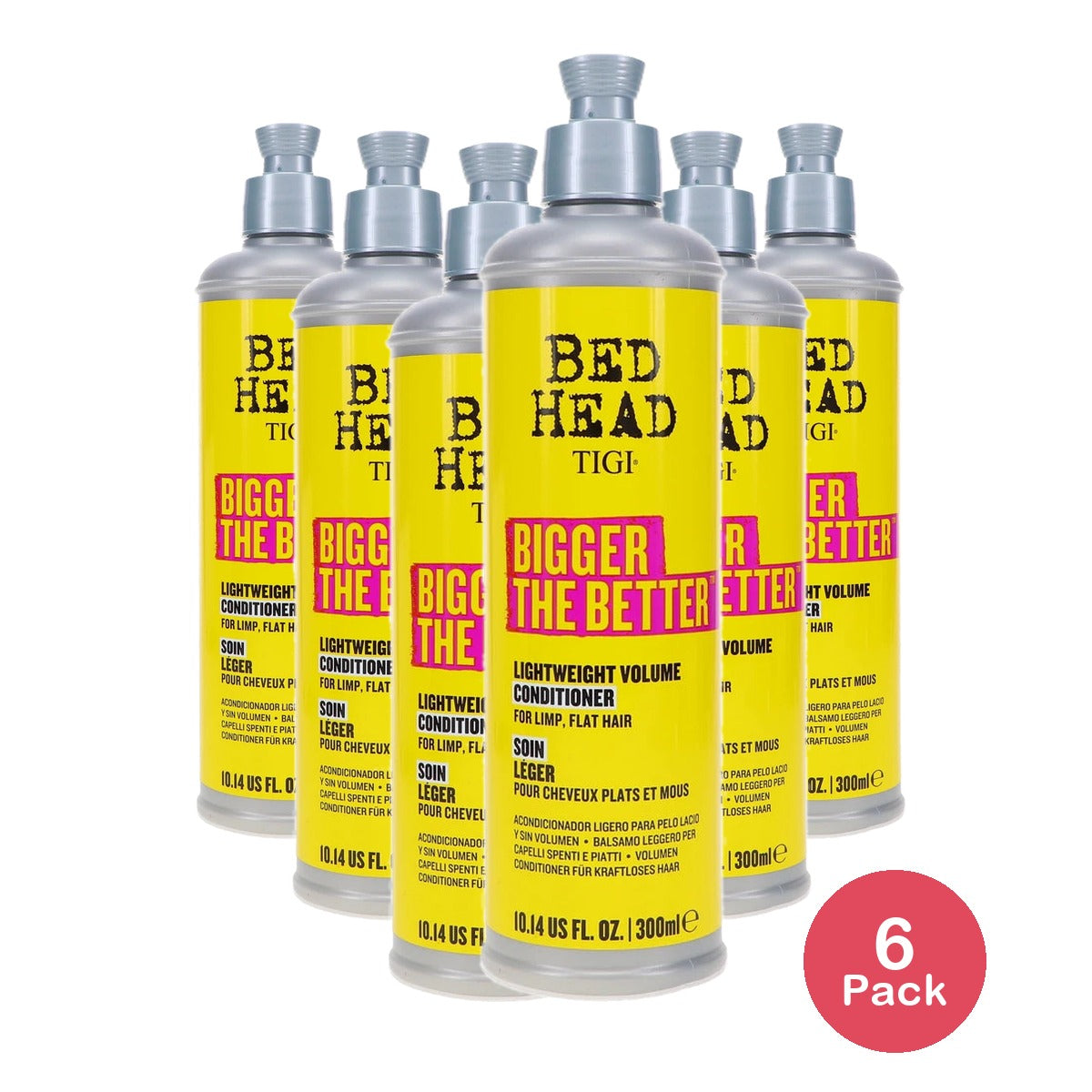 TIGI Bed Head Bigger The Better Lightweight Volume Conditioner 10.14 oz (Pack of 6)