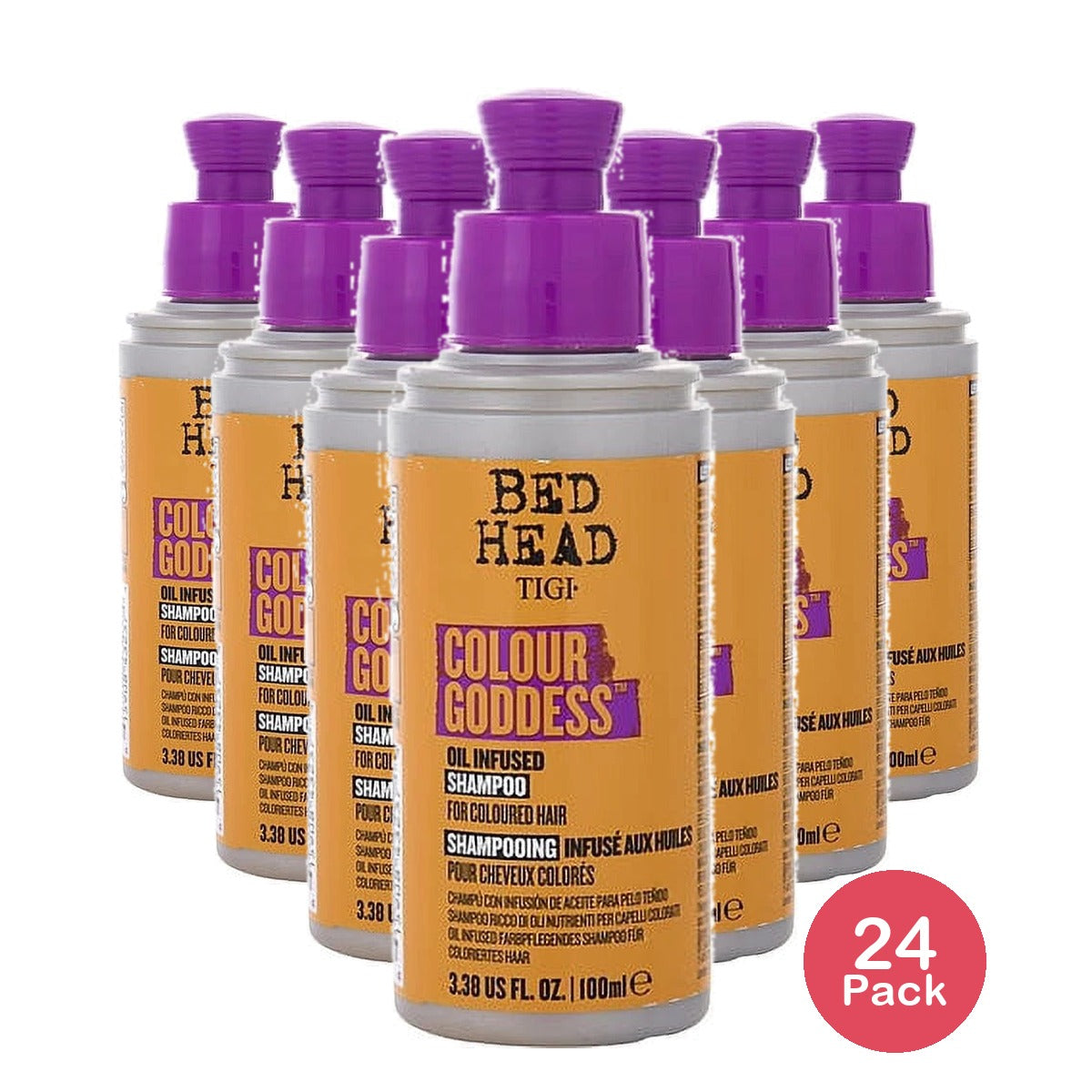 TIGI Bed Head COLOUR GODDESS SHAMPOO FOR COLORED HAIR 3.38 fl oz (Pack of 24)