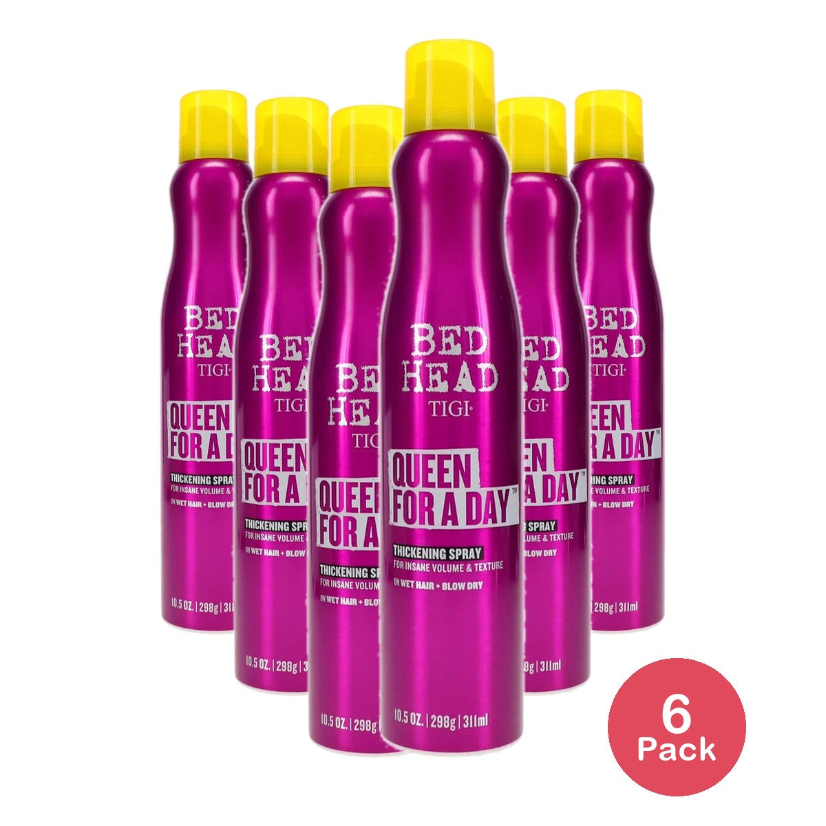 TIGI Bed Head Queen for a Day Thickening Spray 10.5 oz (Pack of 6)