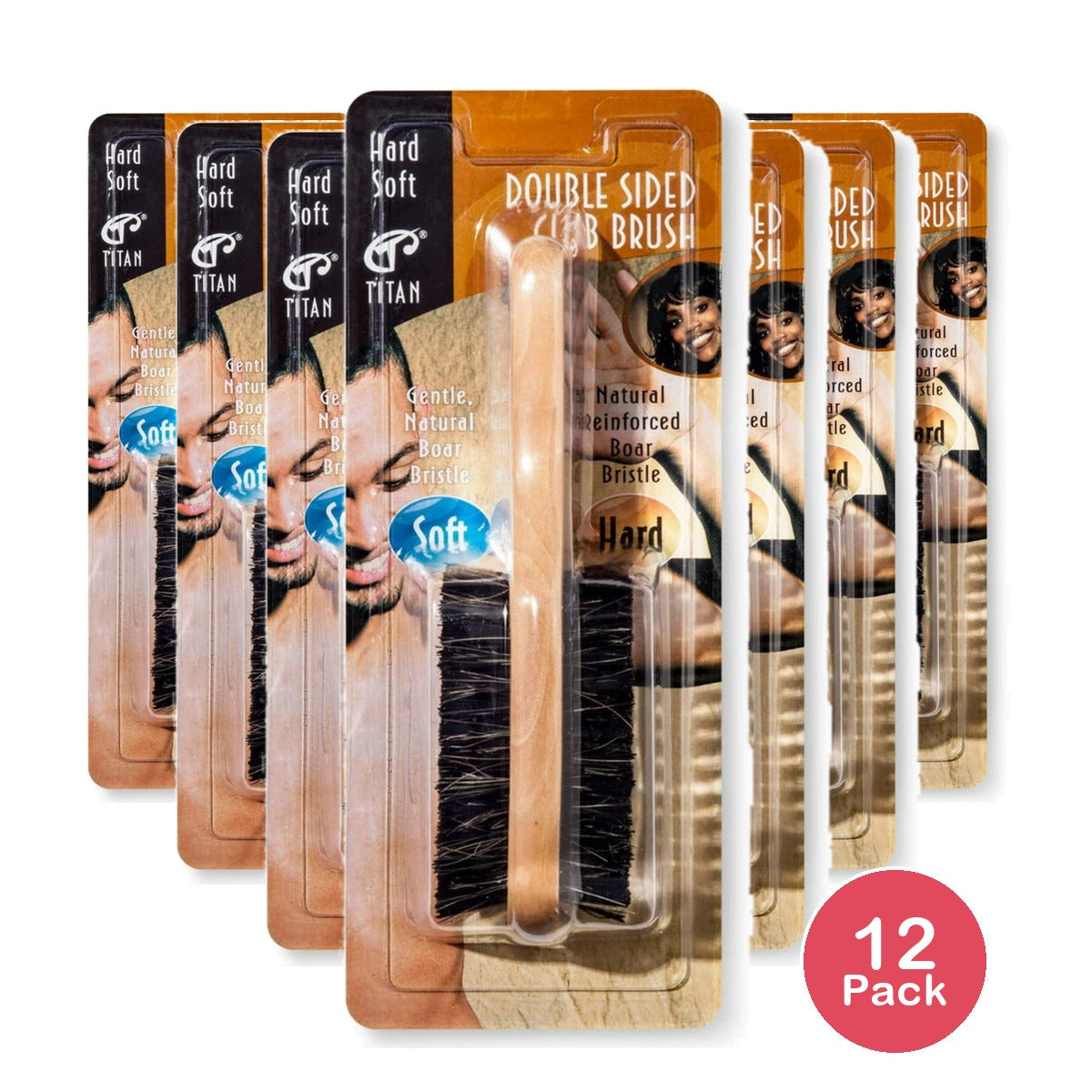 Titan Classic Double Sided Club Hair Brush 1 ea nan (Pack of 12)