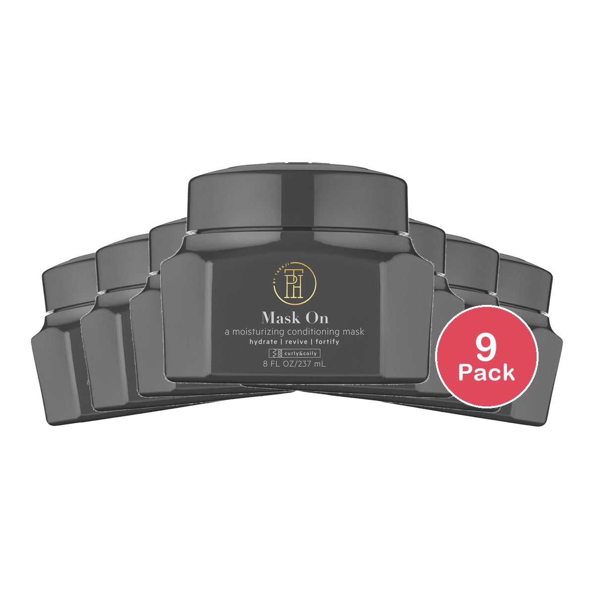 TPH By Taraji Mask On Moisture Hair Repair Mask and Deep Conditioner for Dry Dam 8 Oz (Pack of 9)