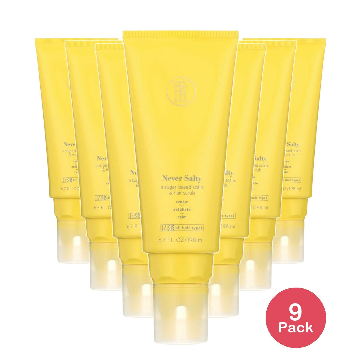 TPH BY TARAJI Never Salty Exfoliating Sugar Scalp Scrub with Apple Cider Vinegar 6.7 Oz (Pack of 9)