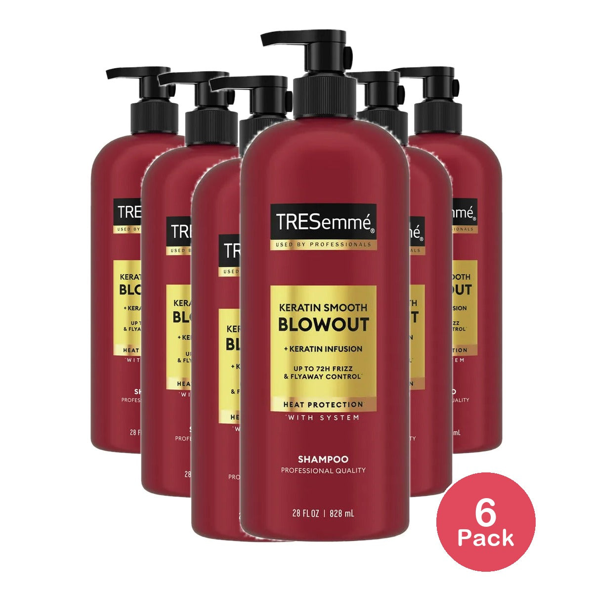 TRESemme Cruelty-Free Keratin Smooth Shampoo 28 Oz (Pack of 6)