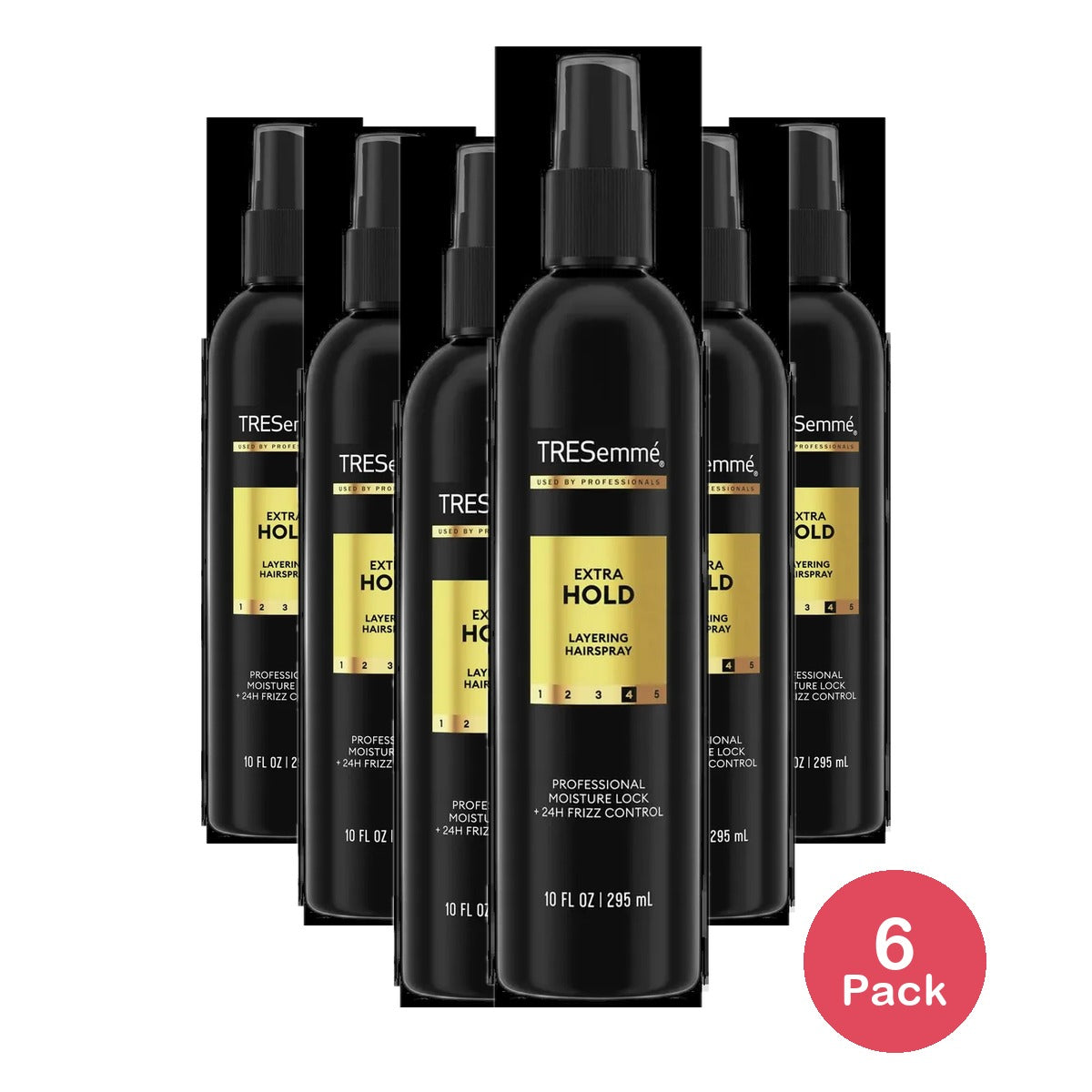 Tresemme Extra Hold Hairspray for 24-Hour Frizz Control 10 oz (Pack of 6)