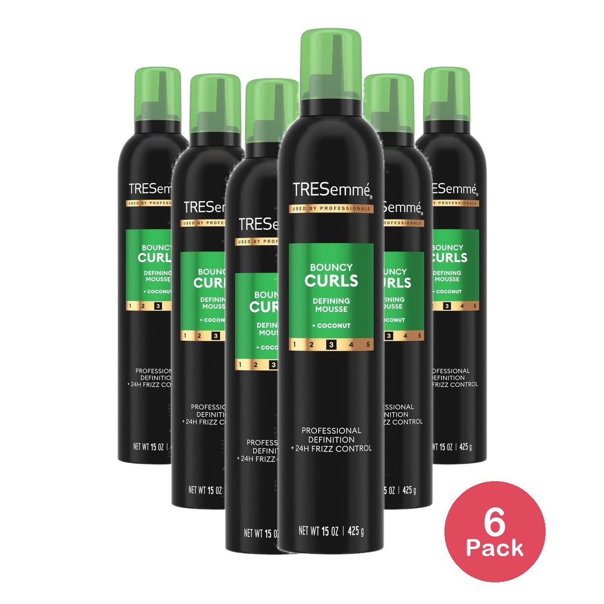 Tresemme Flawless Curls Hair Mousse 15 Oz (Pack of 6)