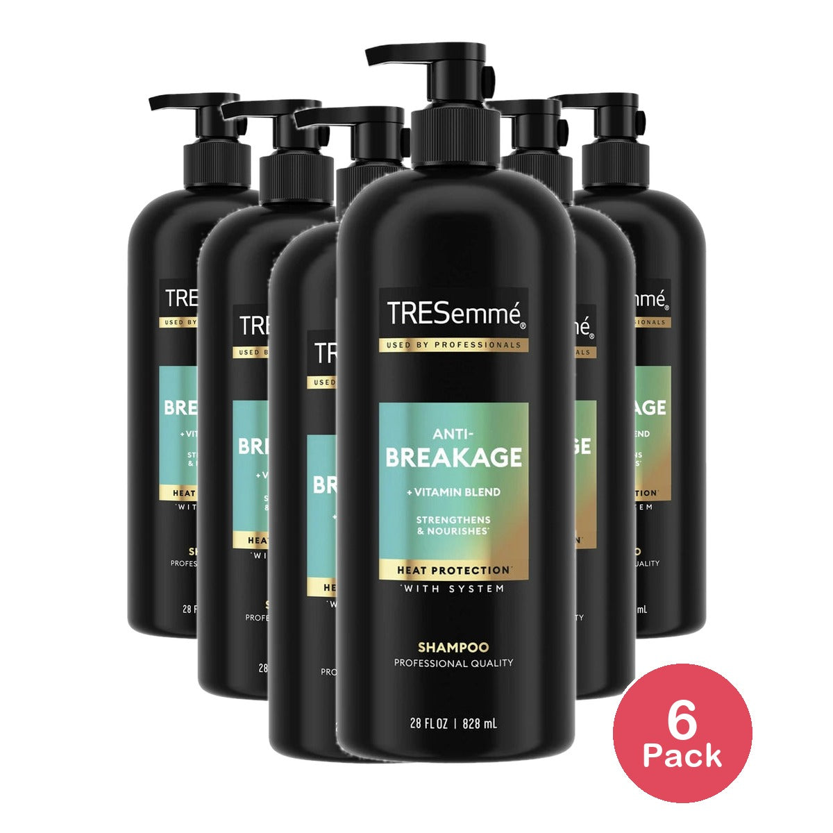 Tresemme Pro Solutions Anti-Breakage Vitamin Blend Shampoo 28 fl oz 28 Oz (Pack of 6)