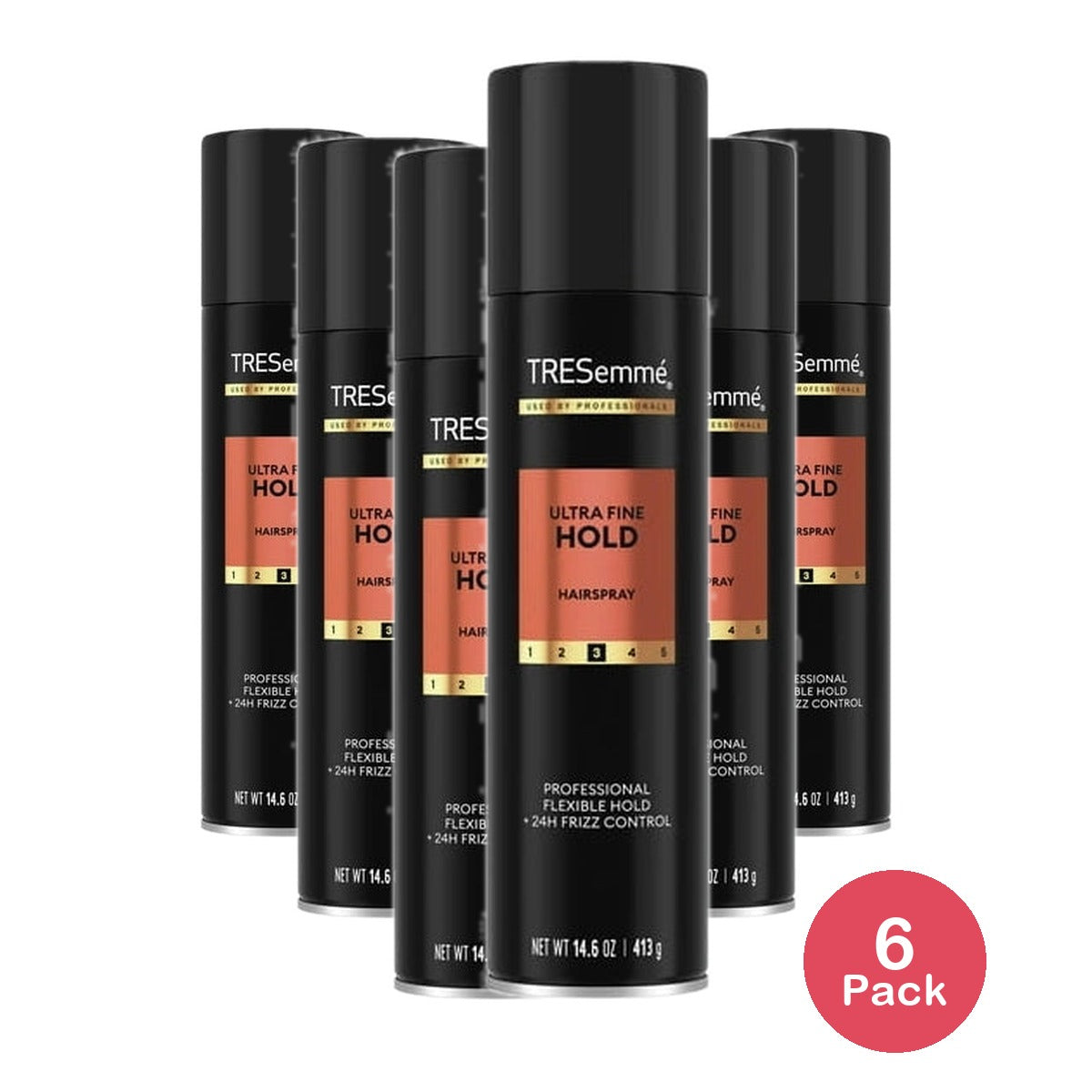 Tresemme Ultra Fine Hairspray for 24-Hour Frizz Control - 14.6 oz (Pack of 6)