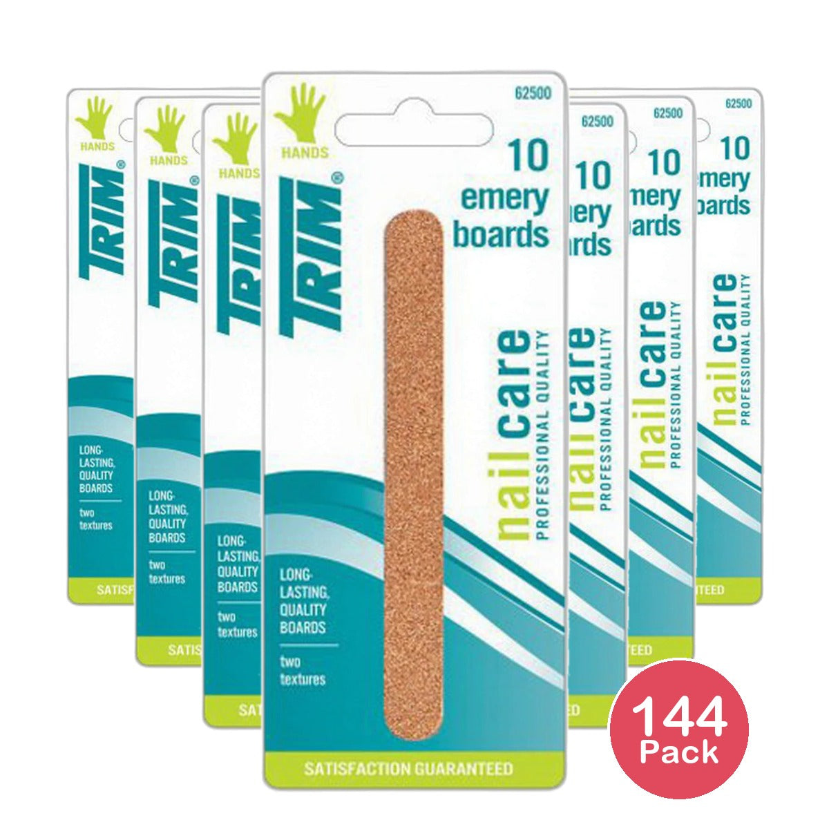 Trim Emery Boards Standard Length Nail Care 1Oz (Pack of 144)