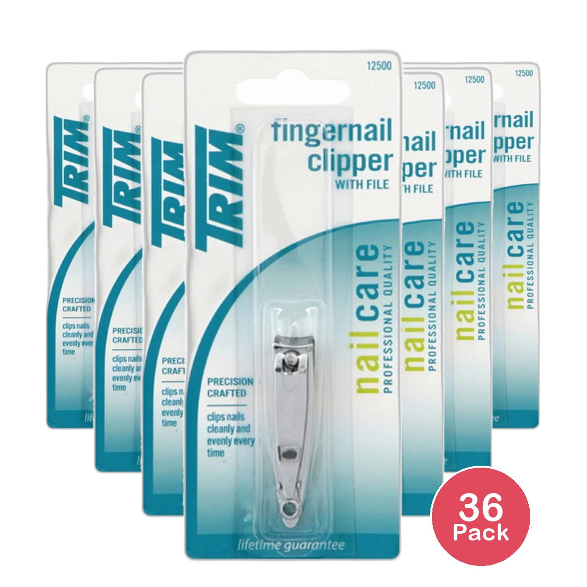Trim Nailcare Fingernail Clipper with File 0.81Oz (Pack of 36)