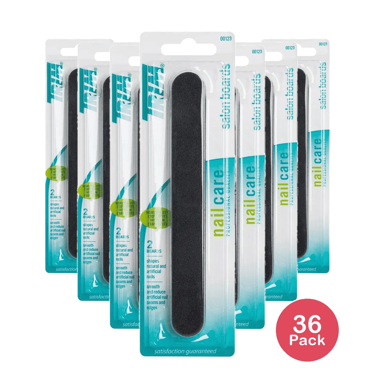 Trim Salon Boards Grit Heavy Duty Medium 0.63Oz (Pack of 36)