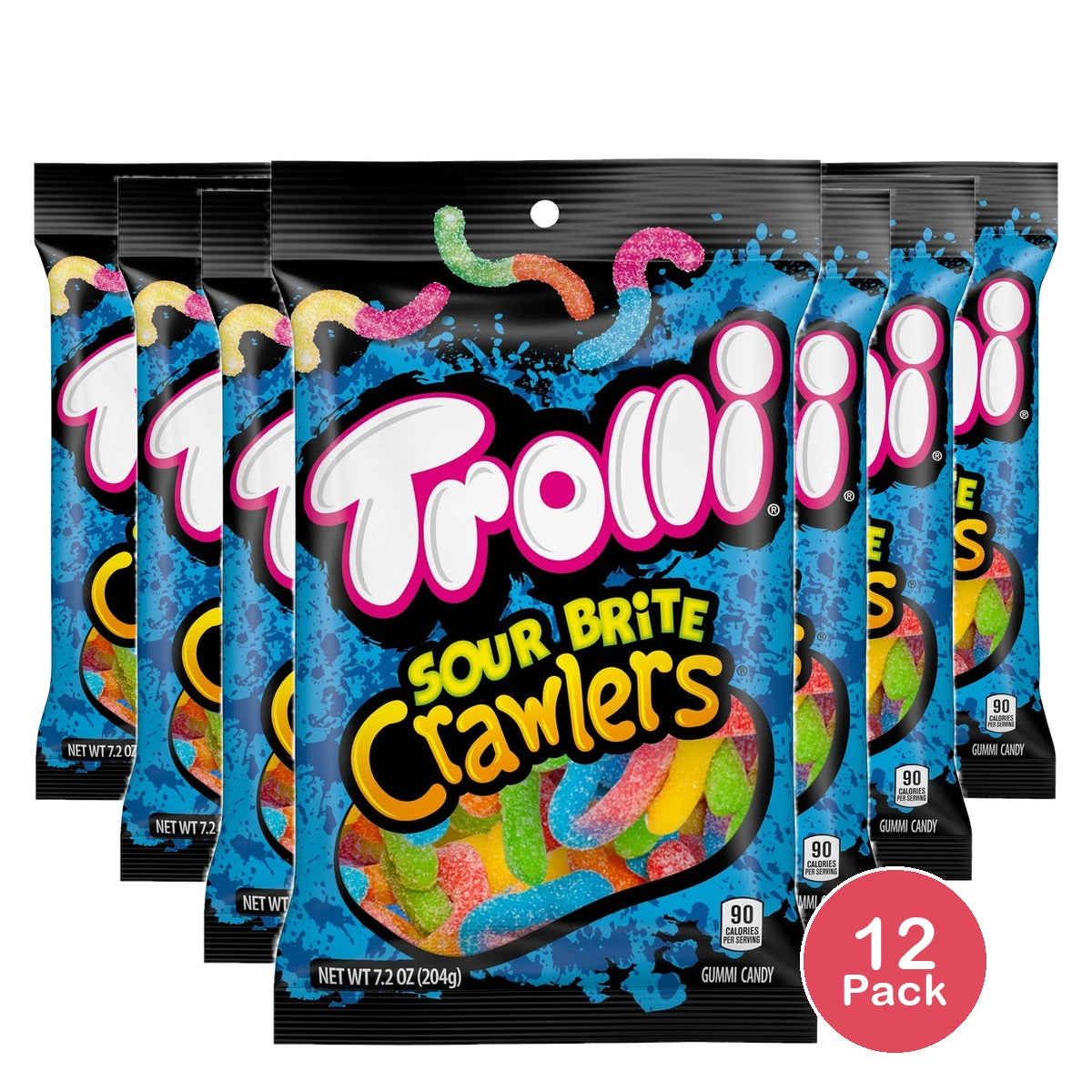Trolli Sour Brite Crawlers 5 Oz (Pack of 12)