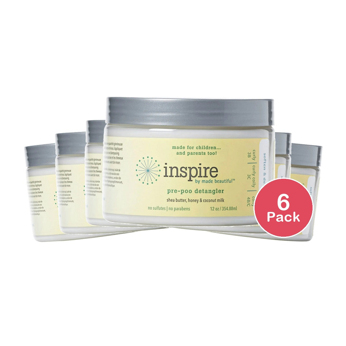 True Pre Poo Detangling Conditioner 12 oz (Pack of 6)
