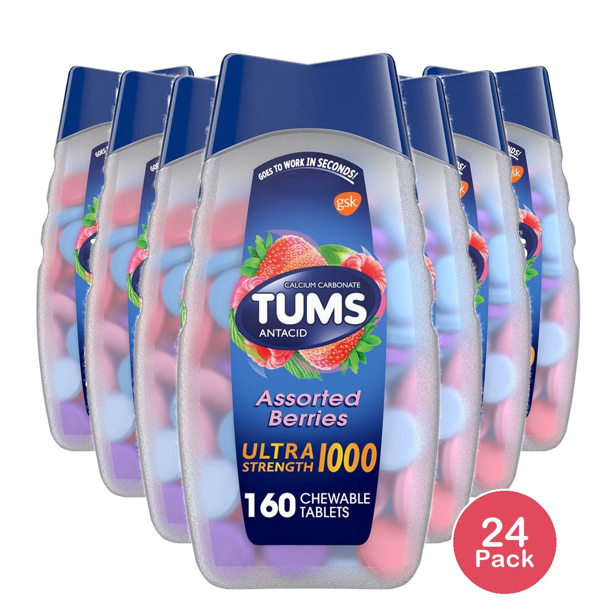Tums Ultra Strength Antacid 160 Count (Pack of 24)