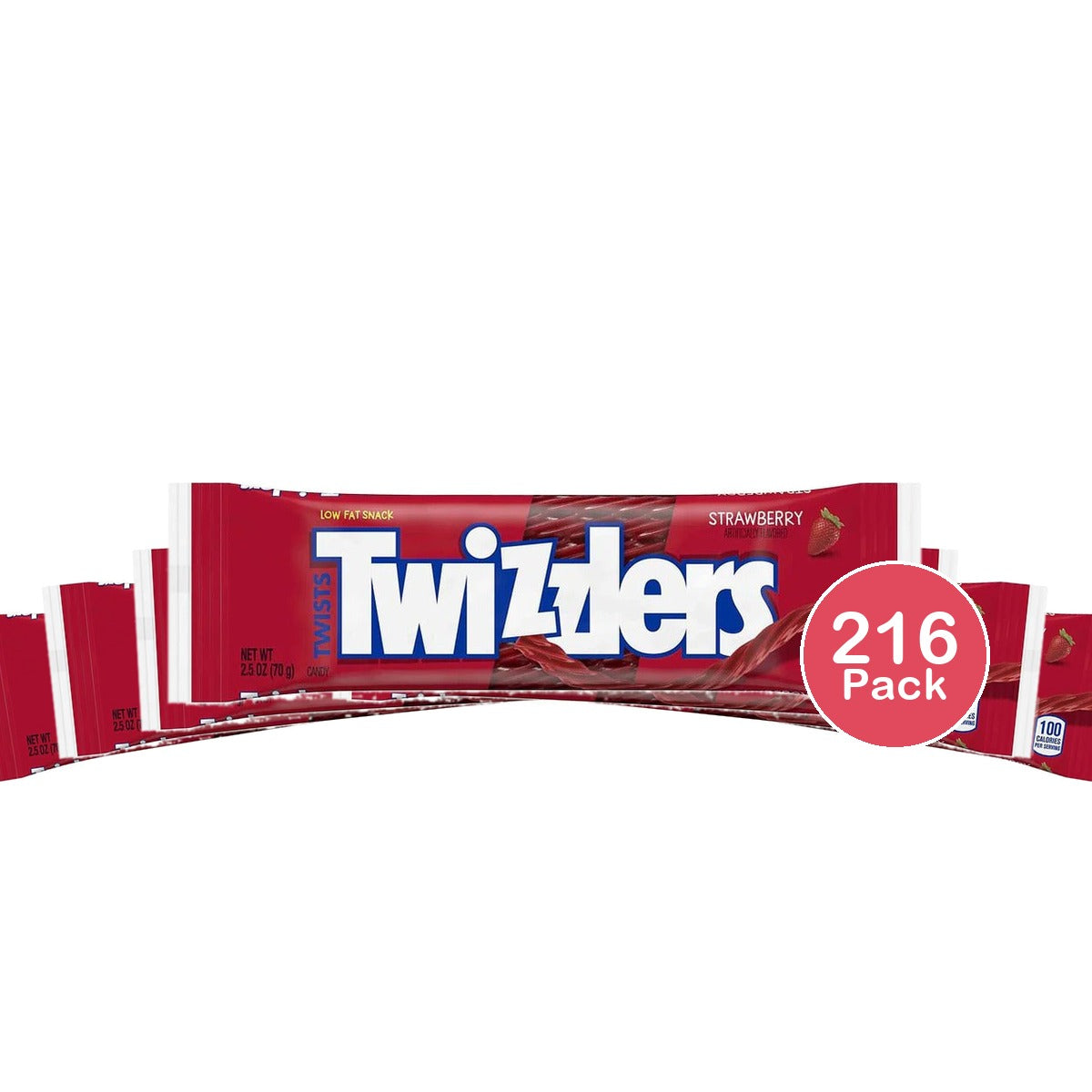 Twizzlers Strawberry Twists 2.5 Oz (Pack of 216)