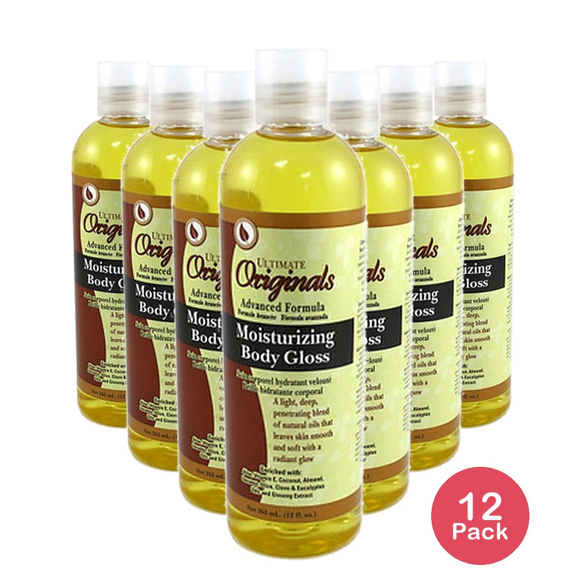 Ultimate Originals Moisturizing Body Gloss 12 Oz (Pack of 12)