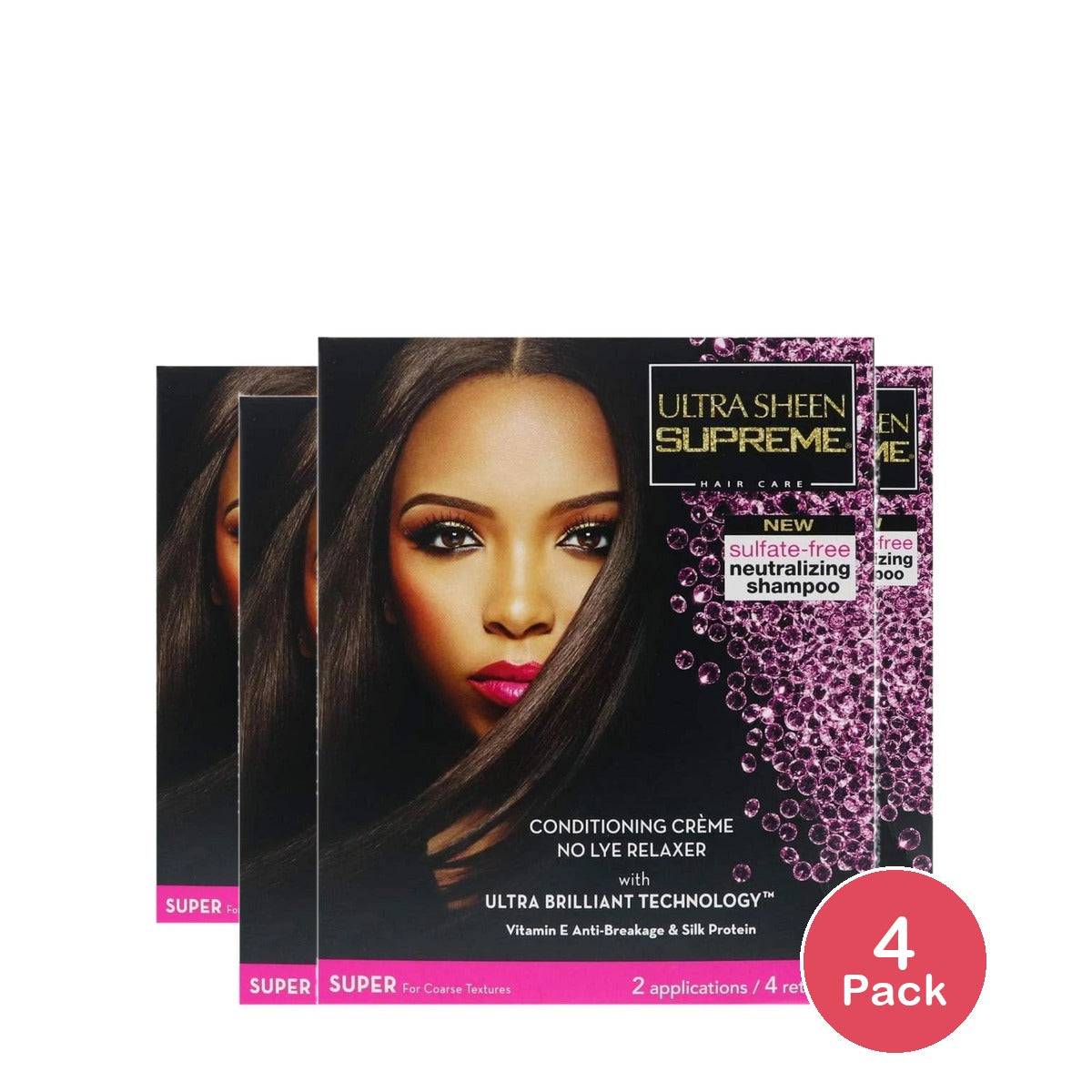 Ultra Sheen Supreme Conditioning Creme RelAxer Super 1 ea (Pack of 4)