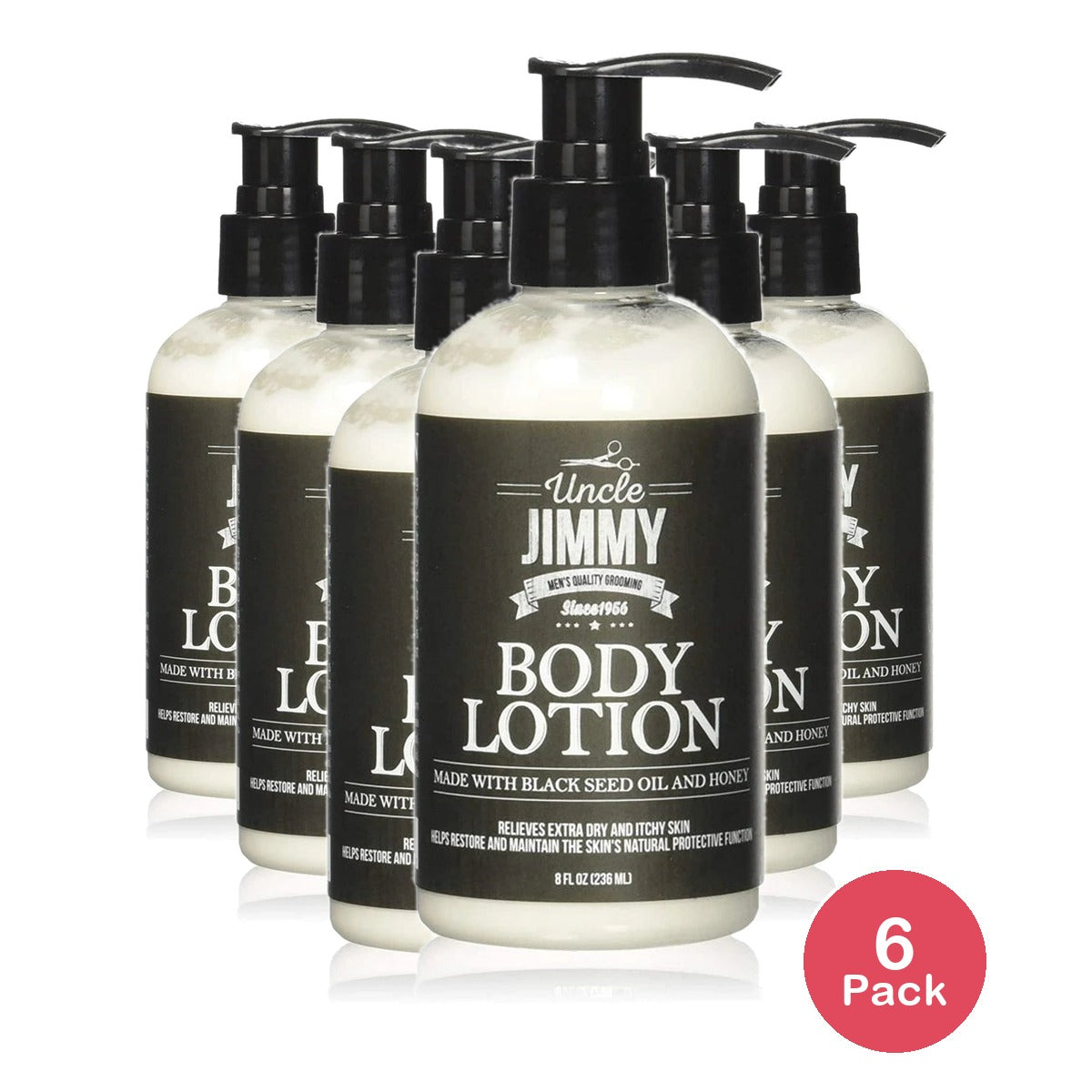 Uncle Jimmy - Body Lotion 8 Fl. Oz (Pack of 6)