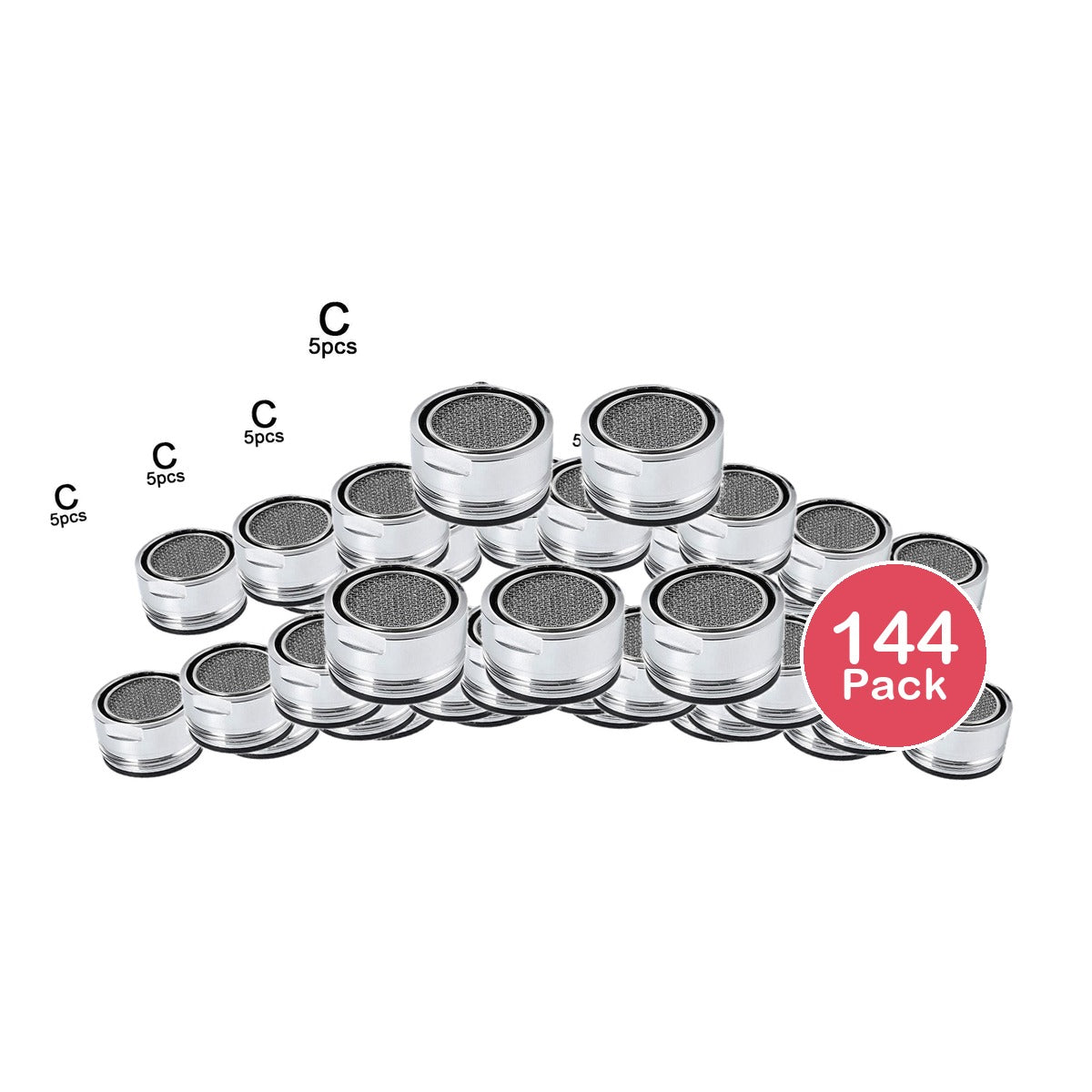 Unclin Faucet Tap Nozzle Aerator 24mm (Pack of 144)