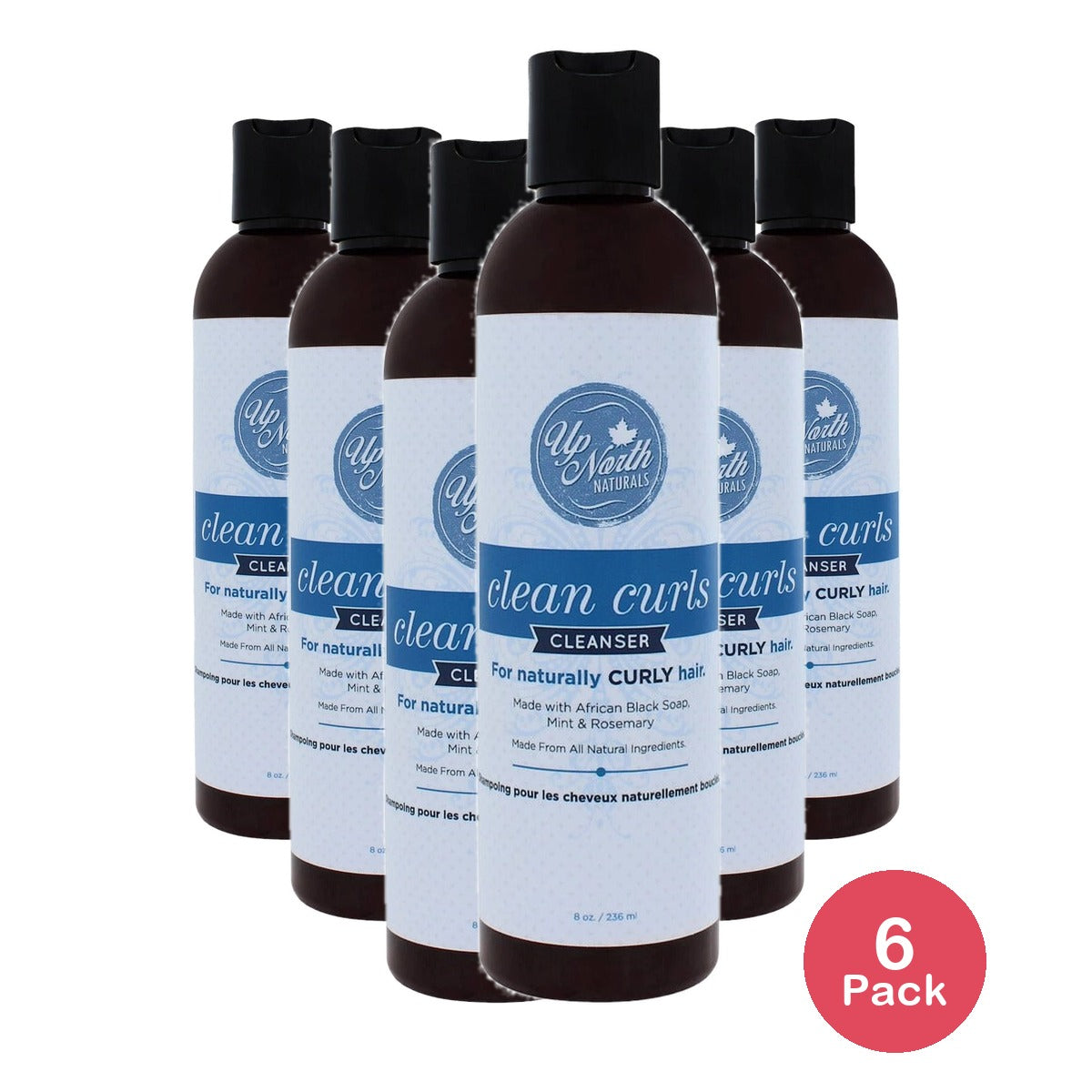 Up North Naturals Clean Curls Cleanser 8 Oz (Pack of 6)