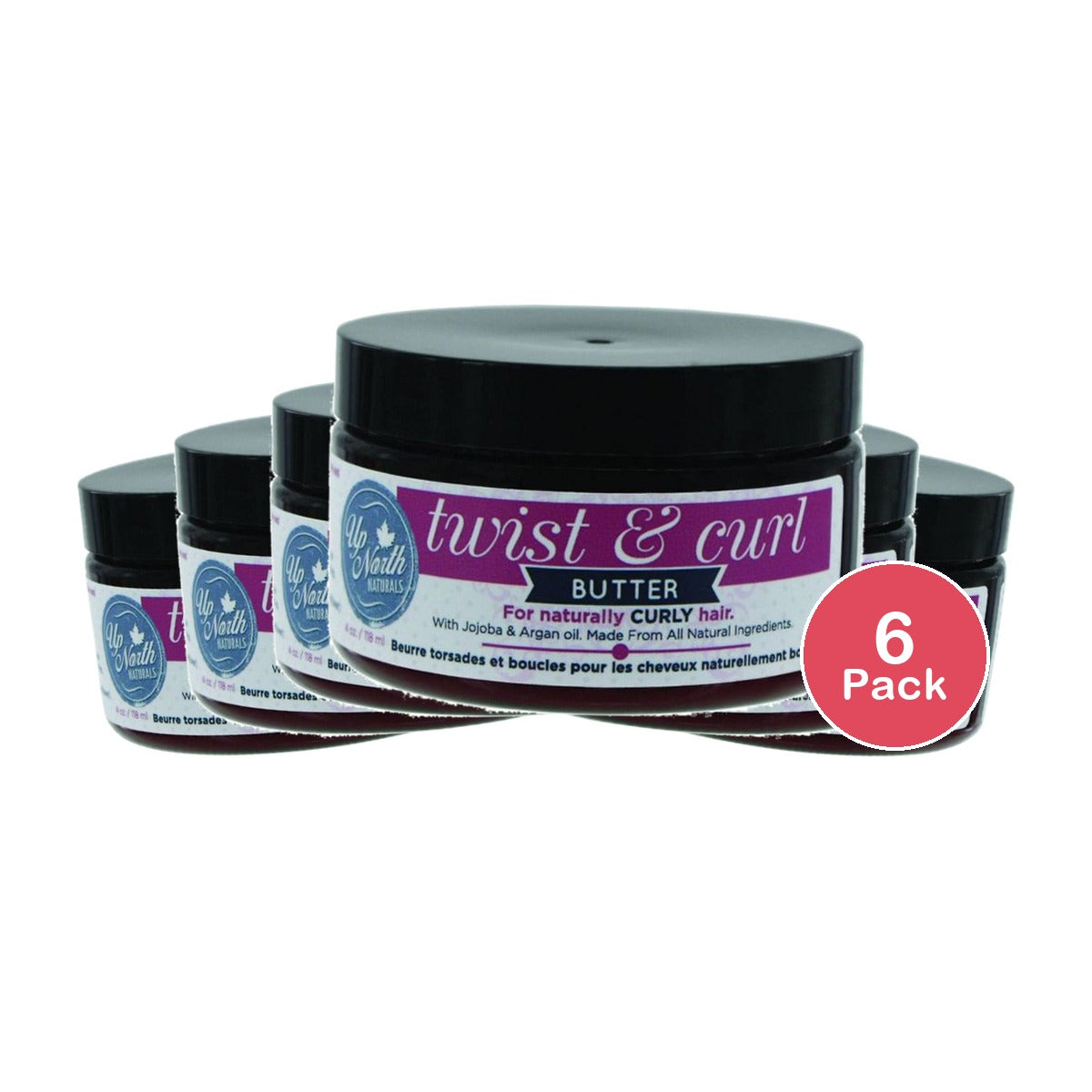 Up North Naturals Twist & Curl Butter 4 Oz (Pack of 6)