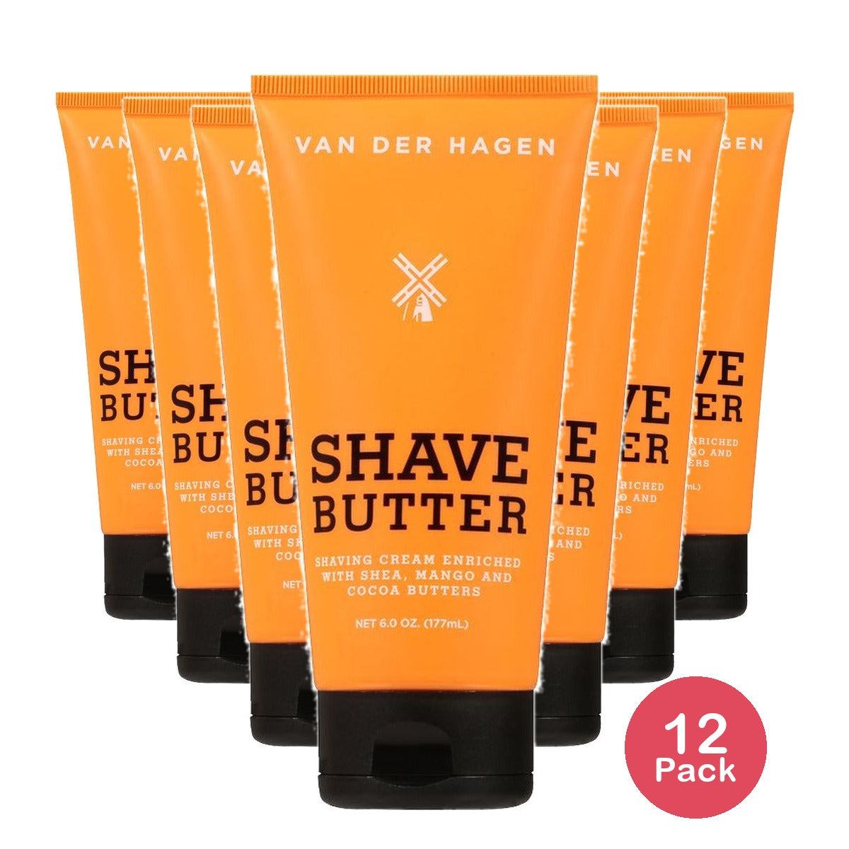 Van Der Hagen Shave Butter 6 Oz (Pack of 12)