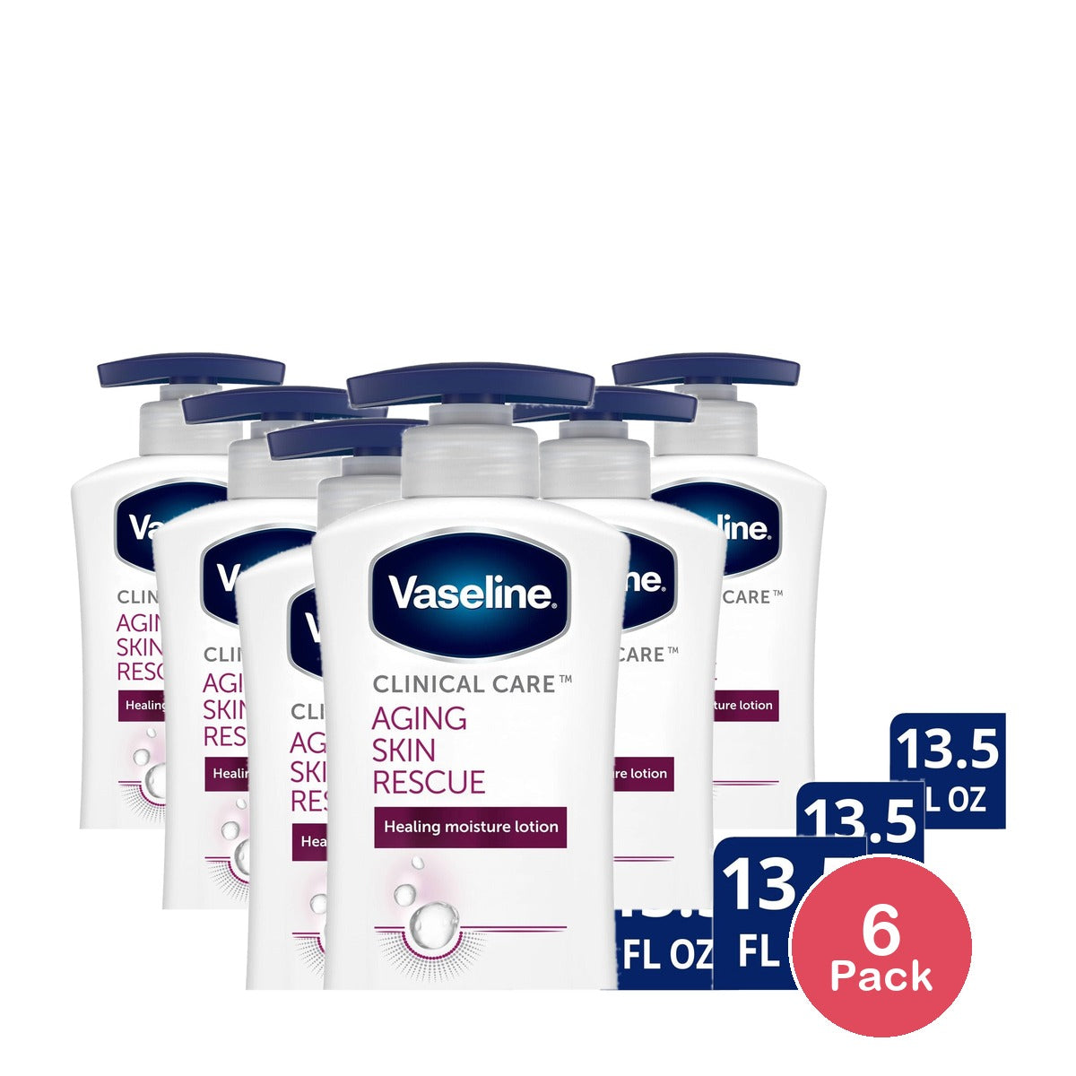 Vaseline Clinical Care Aging Skin Rescue 13.5 Oz (Pack of 6)