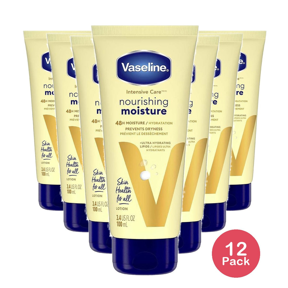 Vaseline Lotion 3.4 Oz (Pack of 12)