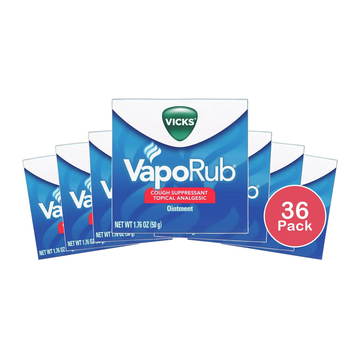 Vicks Vaporub Ointment 50Gm 1.76Oz (Pack of 36)
