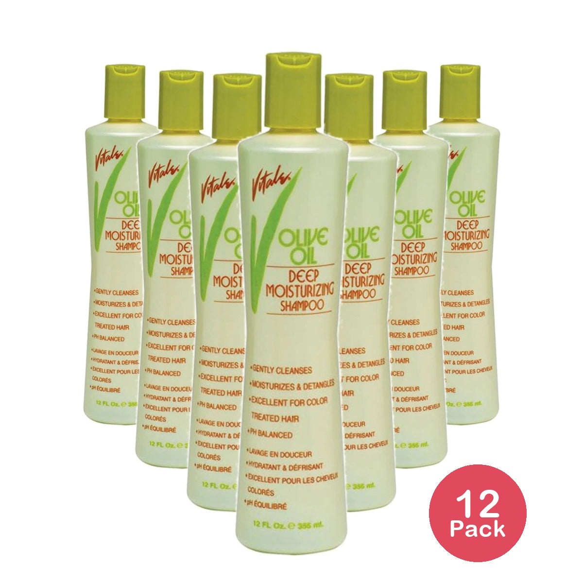 Vitale Olive Oil Deep Moisturizing Shampoo 12 oz (Pack of 12)