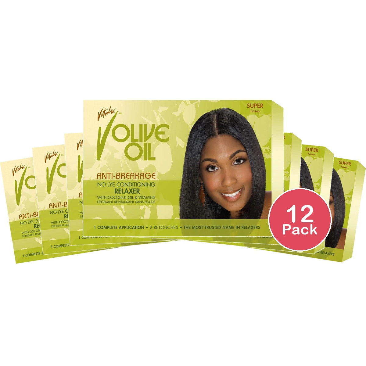 VITALE - V Olive Oil Anti-Breakage No-Lye Conditioning RelAxer SUPER nan (Pack of 12)