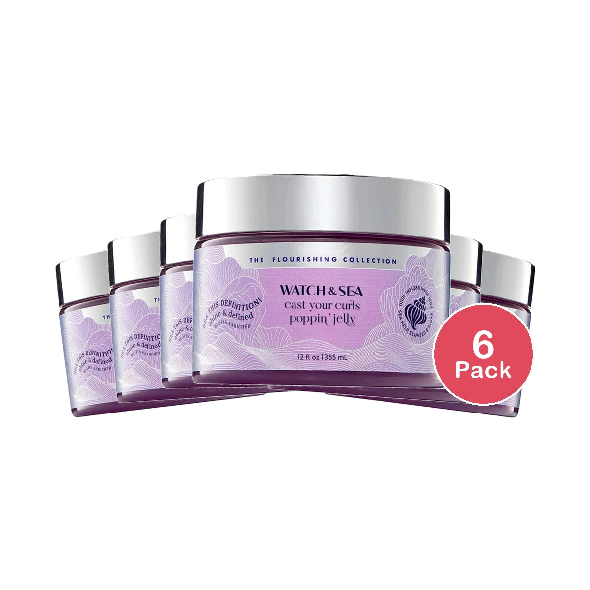 Watch & Sea Cast Your Curls Curl Poppin' Jelly 12 Oz (Pack of 6)