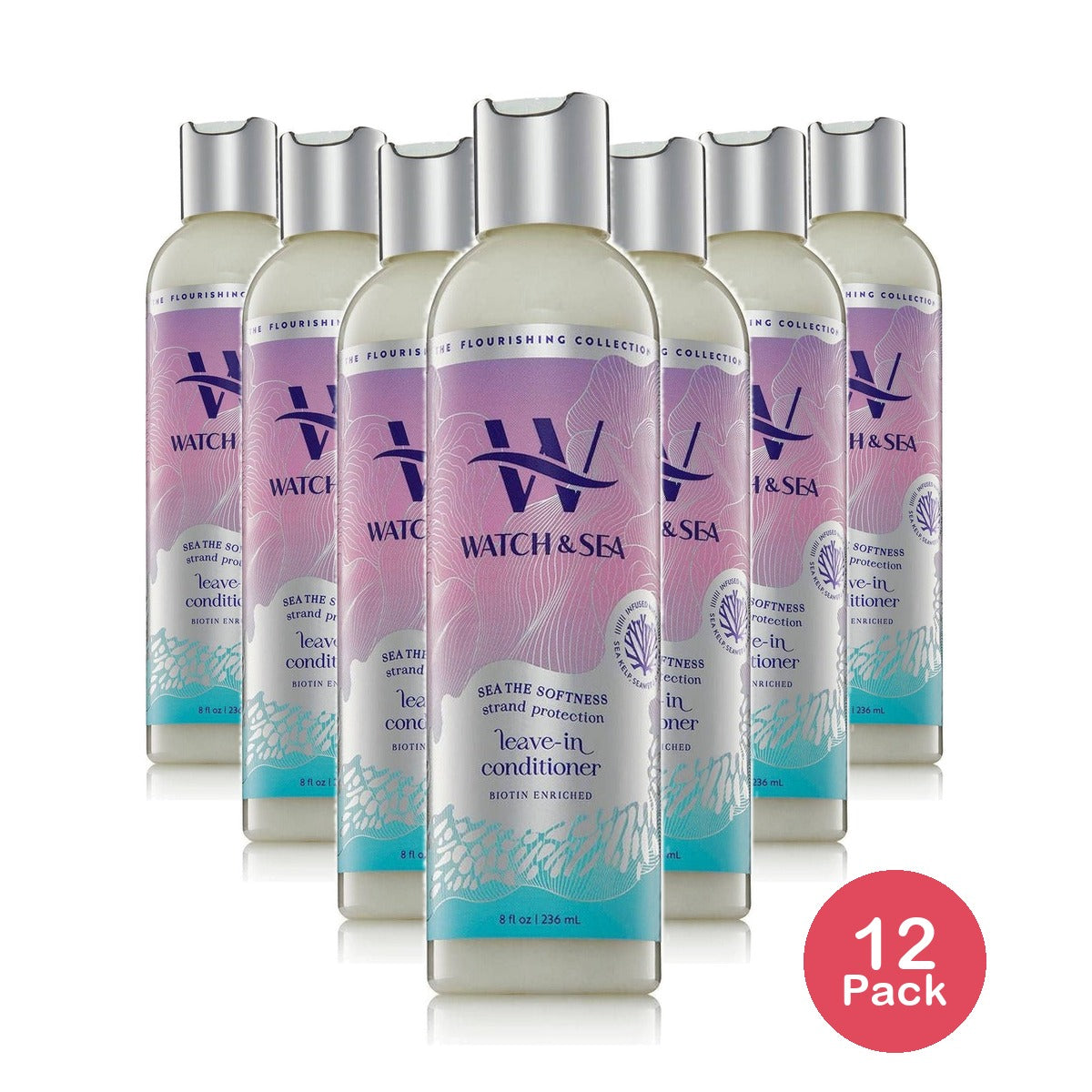 Watch & Sea The Softness Leave-In Conditioner 8 Fl Oz (Pack of 12)