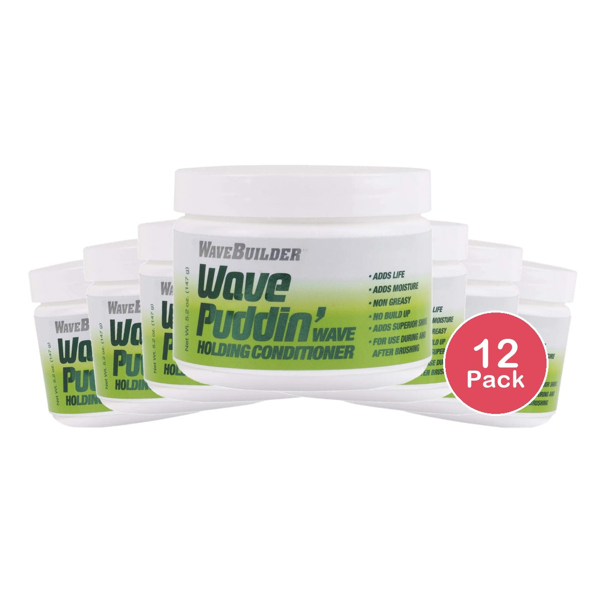 WaveBuilder Wave Puddin Wave Holding Conditioner 5 Oz (Pack of 12)