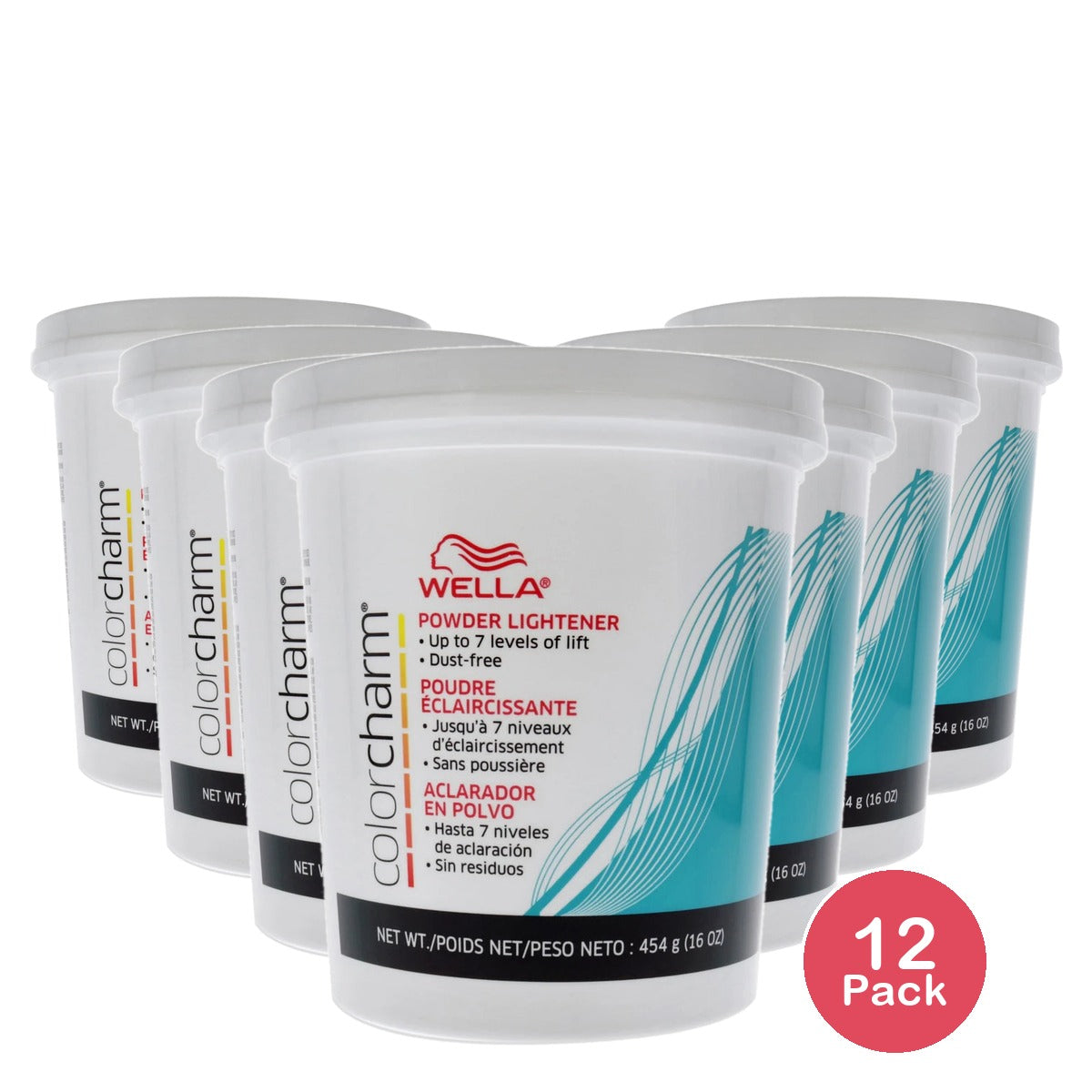 Wella ColorCharm Powder Hair Lightener 1lb 16oz (B07RYLBXFZ) (Pack of 12)