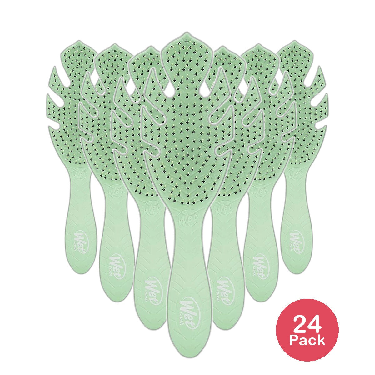 Wet Brush Go Green Hair Detangler Brush Green 4.16Oz (Pack of 24)