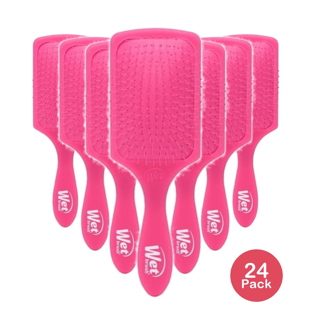 Wet Brush Paddle Detangler Frost Pink (Pack of 24)