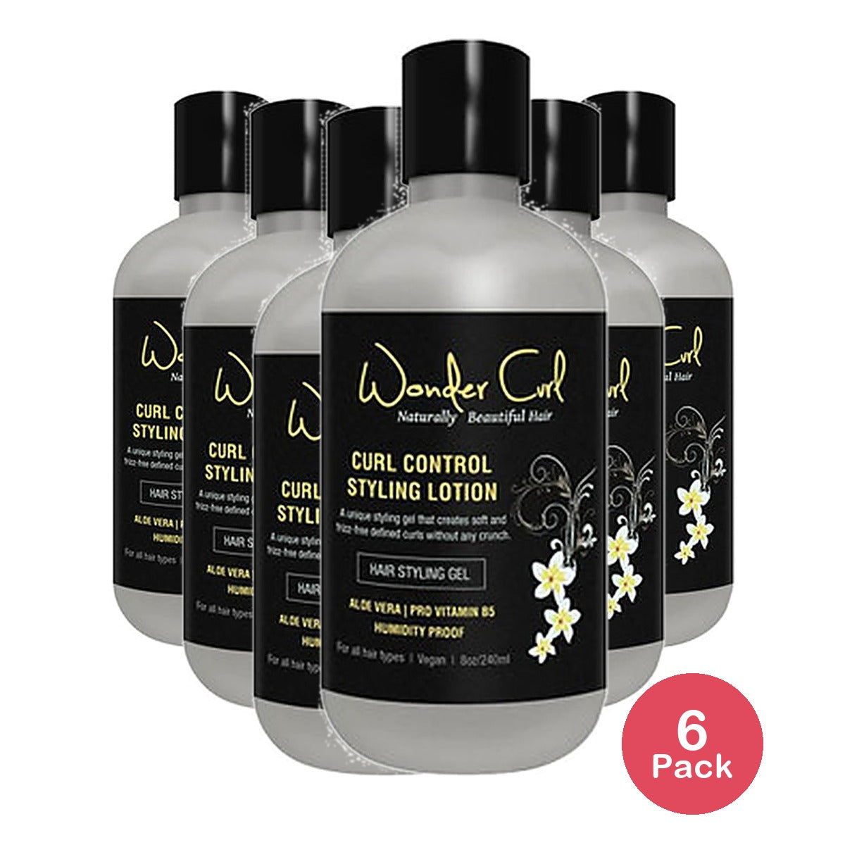 Wonder Curl Control Styling Lotion 8 Oz (Pack of 6)