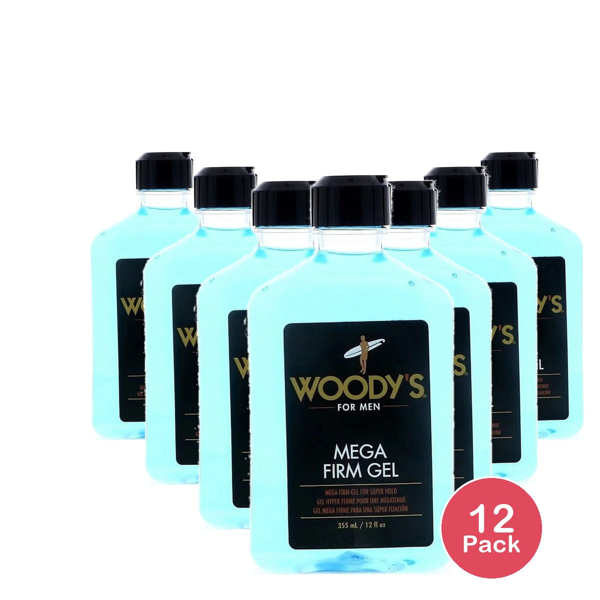 Woody's Mega Firm Gel 12 Oz (Pack of 12)