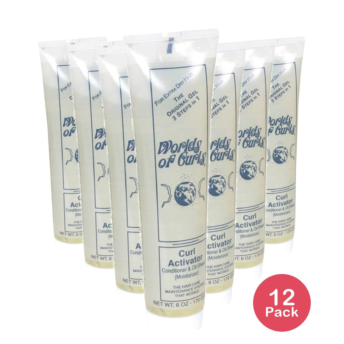 World of Curls Curl Activator Gel 6 Oz (Pack of 12)